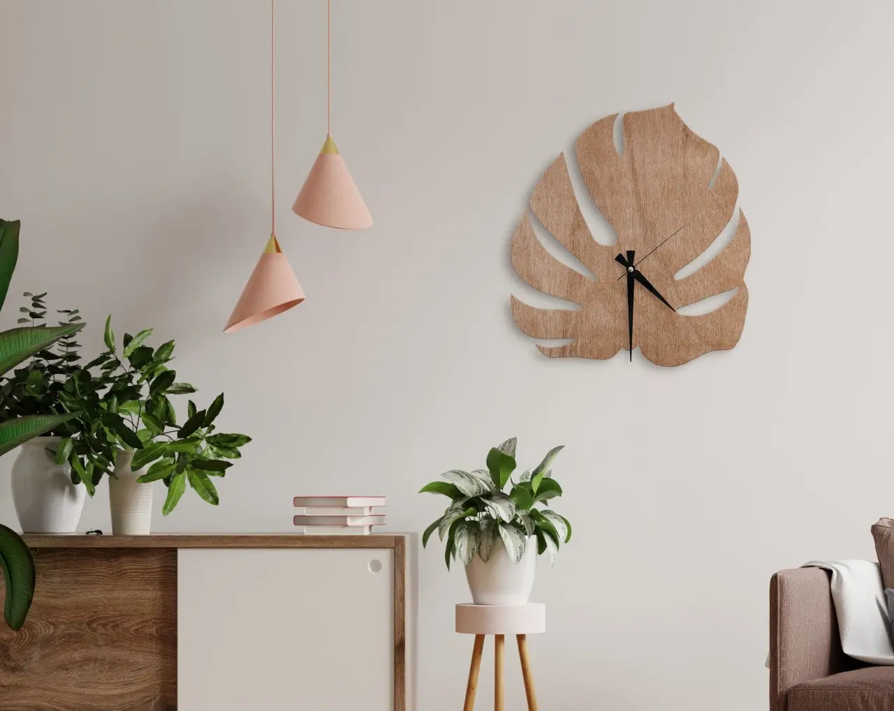 

BK Home Decorative 45cm Wooden Wall Saati-5