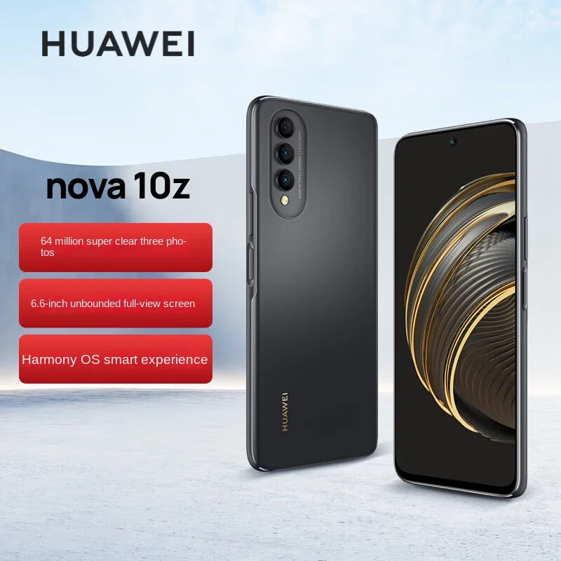 HUAWEI Nova 10z Smartphone Android 6.6 inch 256GB ROM 8GB RAM 64MP+16MP Camera Mobile phones 4000 mAh Cell phone Original