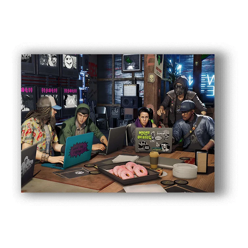 

Watch Dogs Large Scale Online Role-playing Game Pictures On The Wall Vintage Poster Decorative Home Decor Tableau