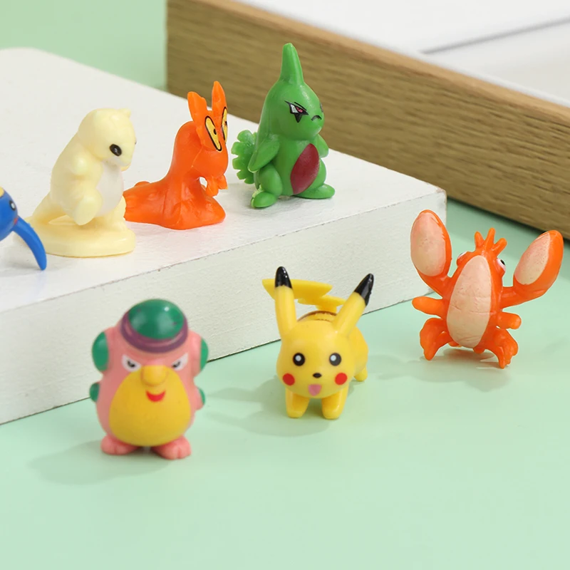 

4/12/24pcs Pokemon Toys Anime Pocket Monster Collection pikachu Toys doll ornaments Decoration