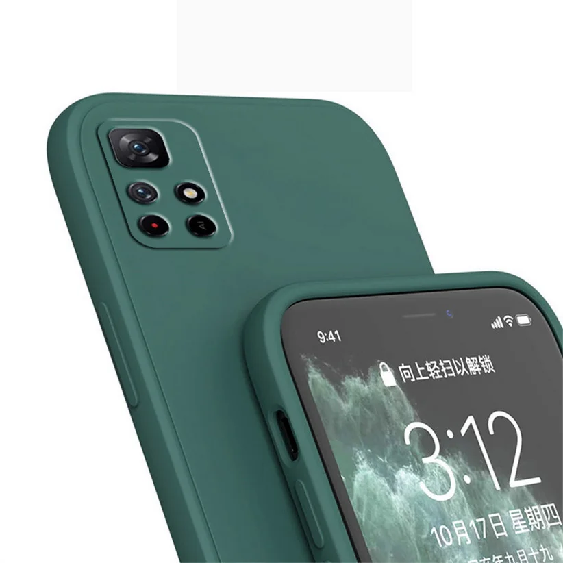 Liquid Case For Xiaomi Redmi Note 11 11T 11S 10 Pro 10S case Redmi K40 Slim Silicone cover For Redmi Note 9T 9 Pro 5G 9S Max 8