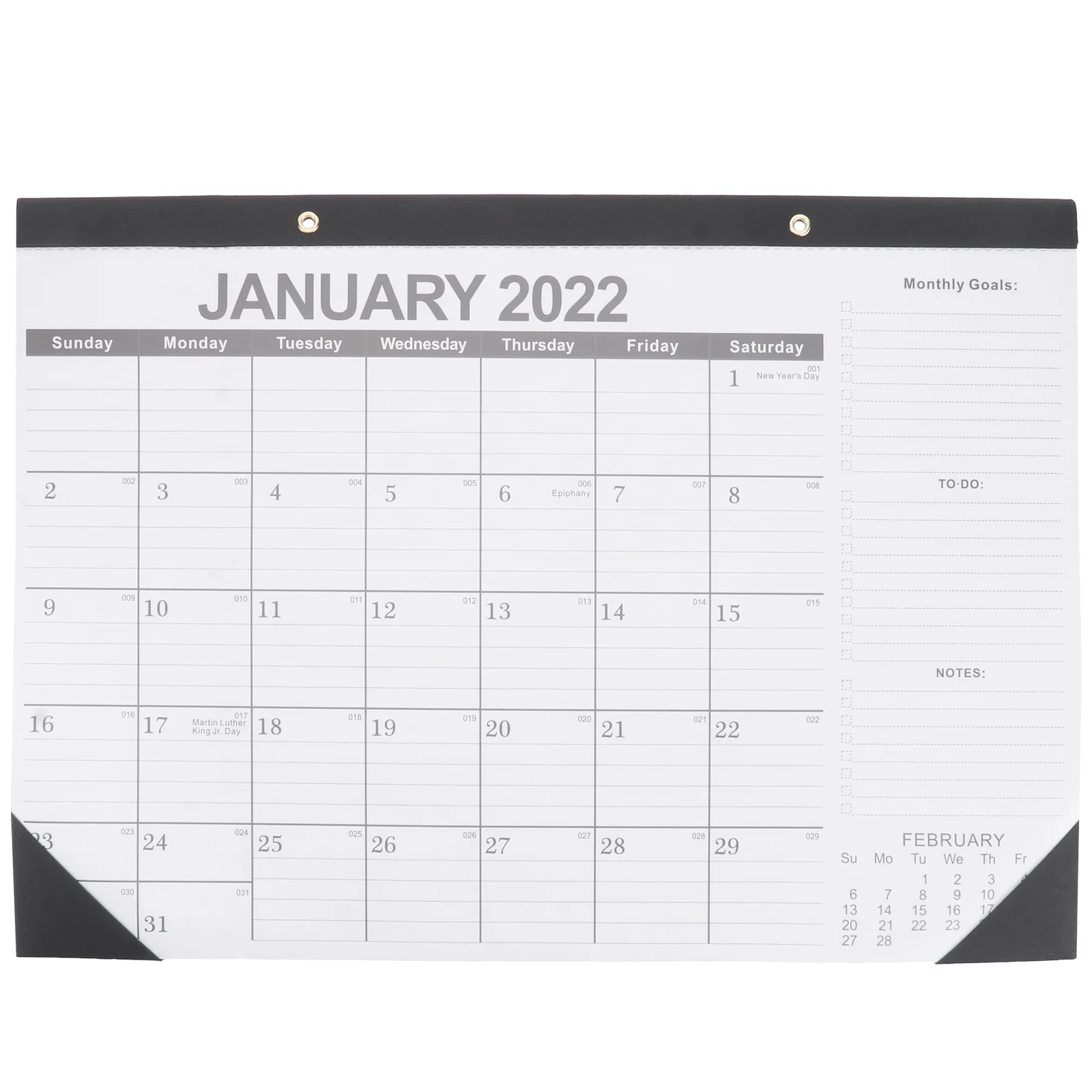 

1 Pc International Version English Wall-mounted Useful Desk Calendar Wall Calendar Calendar for Wall Home