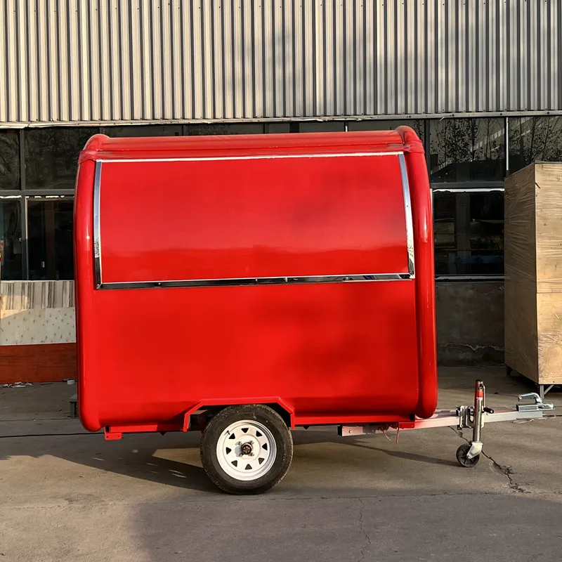 

2023 Customized Food Trailer Mobile Food Trucks for Sale Europe Outdoor Kitchen Hotdog Food Cart with CE Certification