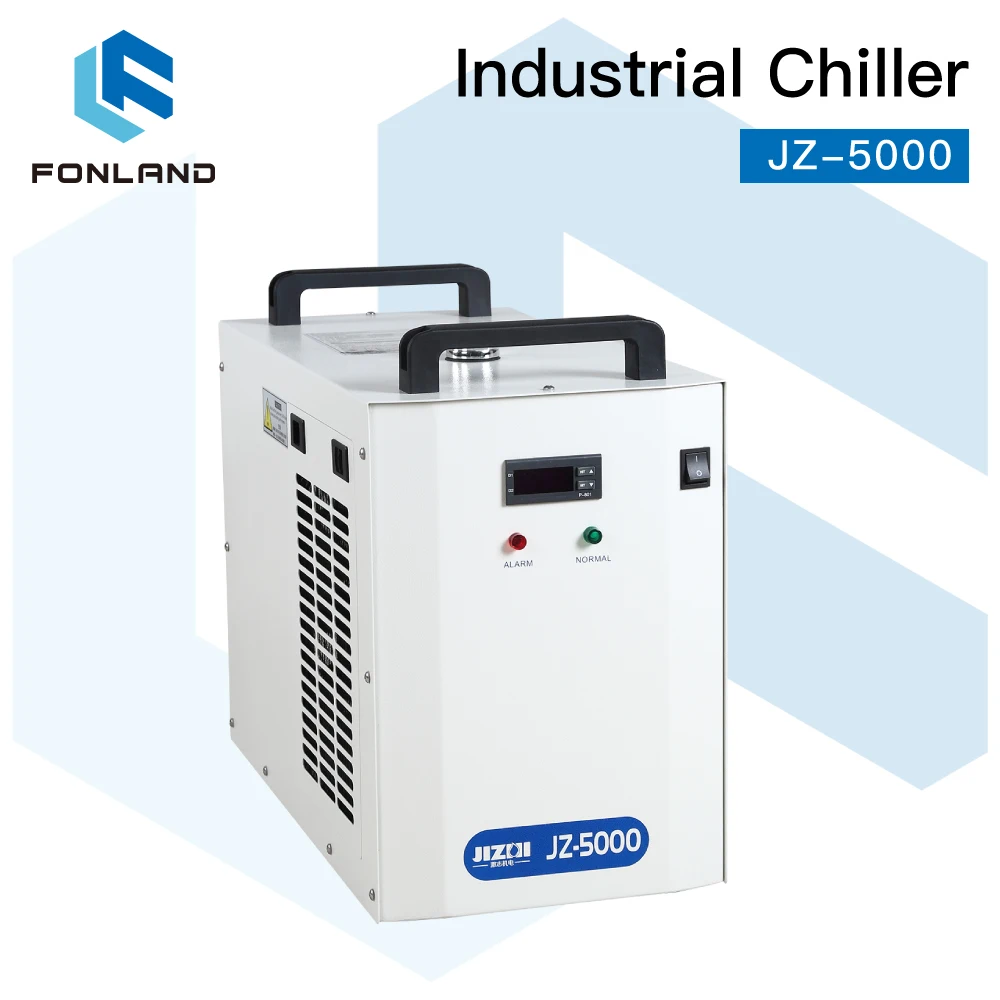 FONLAND JZ-5000 Industrial Water Chiller for CO2 Laser Engraving Cutting Machine Cooling 80-100W Laser Tube DG110V AG220V