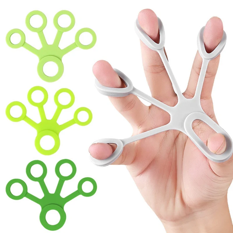 

Five-finger Silicone Hand Expansion Training Equipment Hand Strength Exercise Resistance Belt Fitness Sports Equipment Non-slip