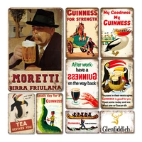 classic irish bar wall metal poster tin sign vintage beer metal plaque signs shabby chic kitchen pub home decor plates