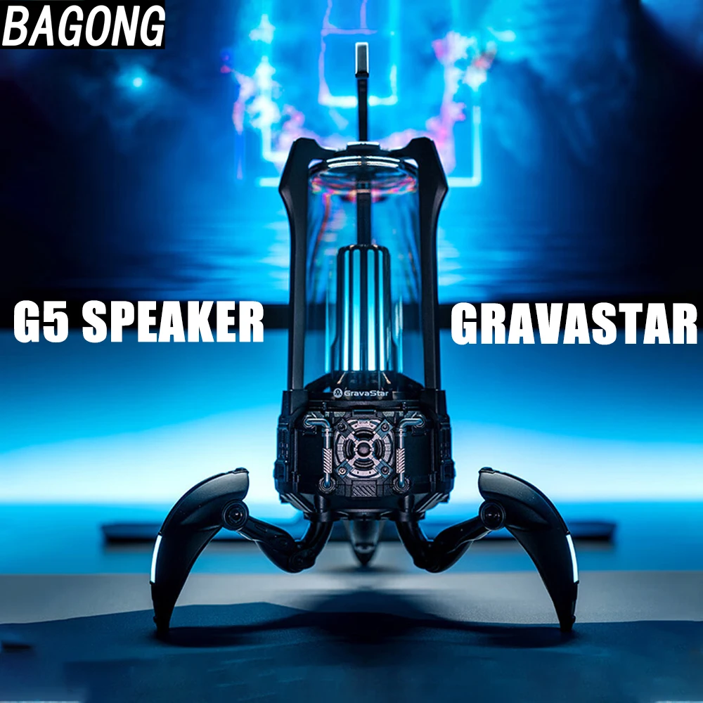 

Gravastar Speaker G5 Wireless Bluetooth Audio Subwoofer Dazzling Light Effect Portable Speakers Home Outdoor Party Gaming Gifts