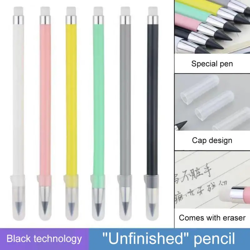 

With Eraser Chocolate Resin Chassis Pencil Hb Durable Fountain Pen Children Gifts Inkless School Supplies Stationery