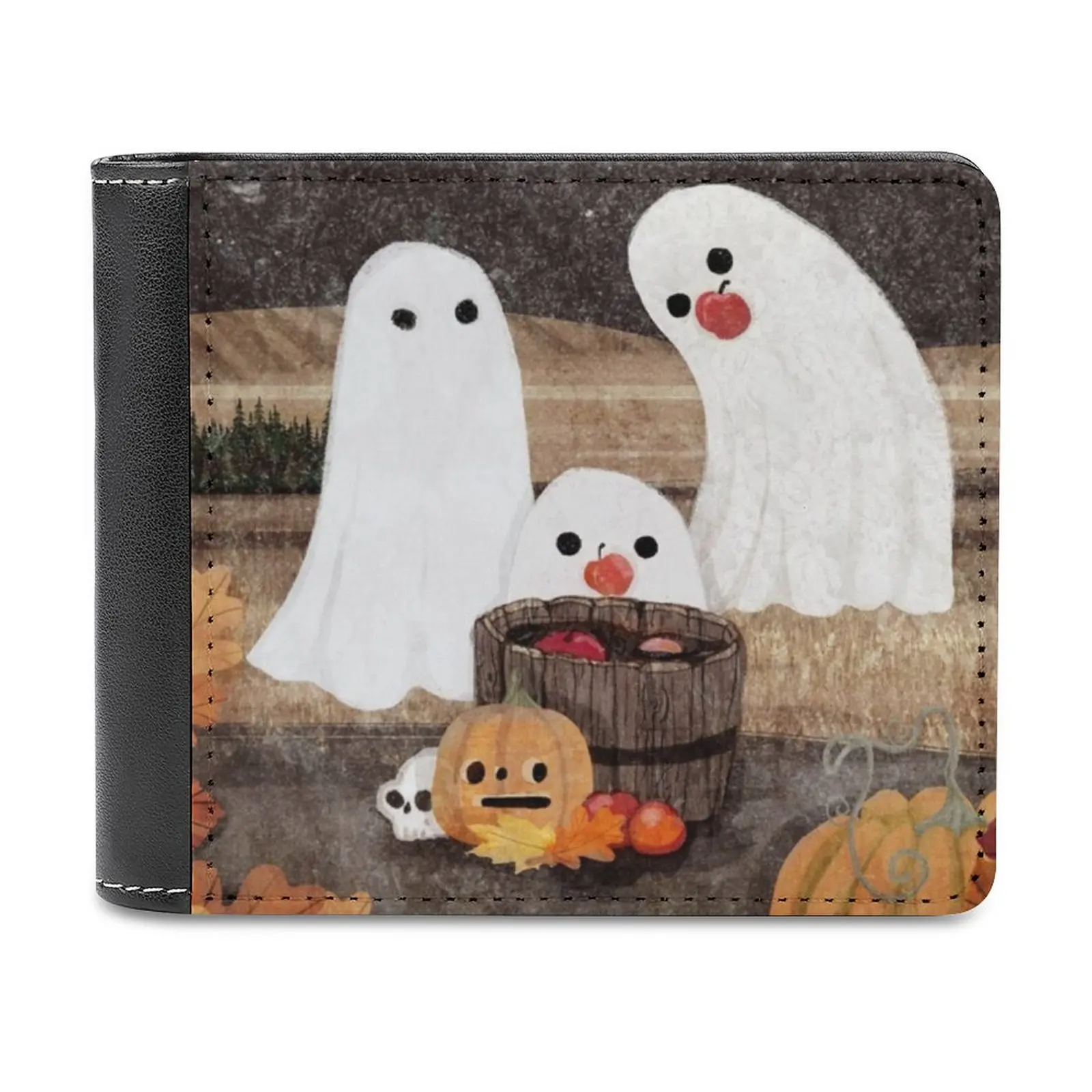 

Мягкие мужские кошельки Bobbing, новый кошелек, держатели для кредитных карт, мужские кошельки, мужской кошелек, призрачный урожай, жуткий, Хэлл...