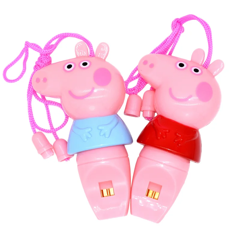 

Peppa Pig George Pig animation peripheral kawaii cartoon whistle blowing horn creative children's toys festival gift wholesale