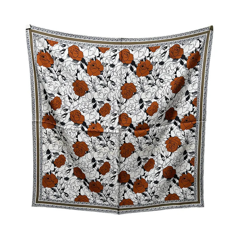 Высококачественный модный Двусторонний Шелковый шарф с принтом гетерохрома