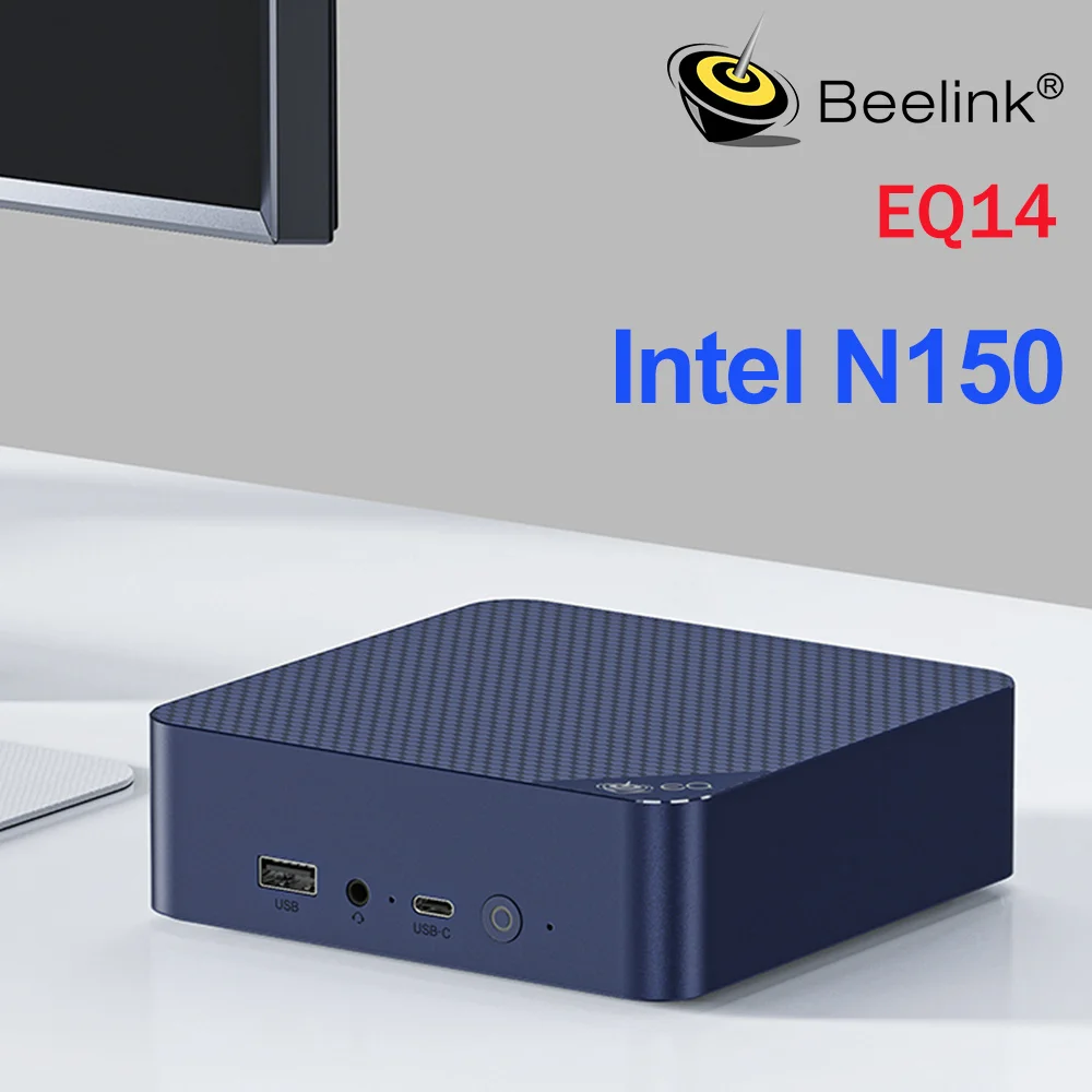 Фото Оптовая продажа Beelink EQ14 Intel Lake-N150 Max Turbo Mini PC 3200 МГц 16G 500G Двойные порта LAN 1000M Настольный офисный компьютер Mini S13 №2