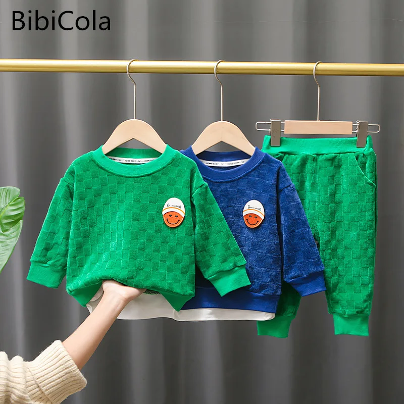 

Toddler Boys Clothes Trendy Sweater Pants Suit 2022 New Infant Girl Spring Autumn children clothing Set sports two-piece Outfit