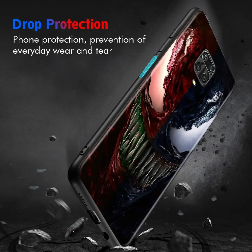 Чехол с изображением Marvel Venom 2 Человек-паук симбиот для Xiaomi Redmi Note 9S 9T 9 8T 11 10 8 Pro K40 10C