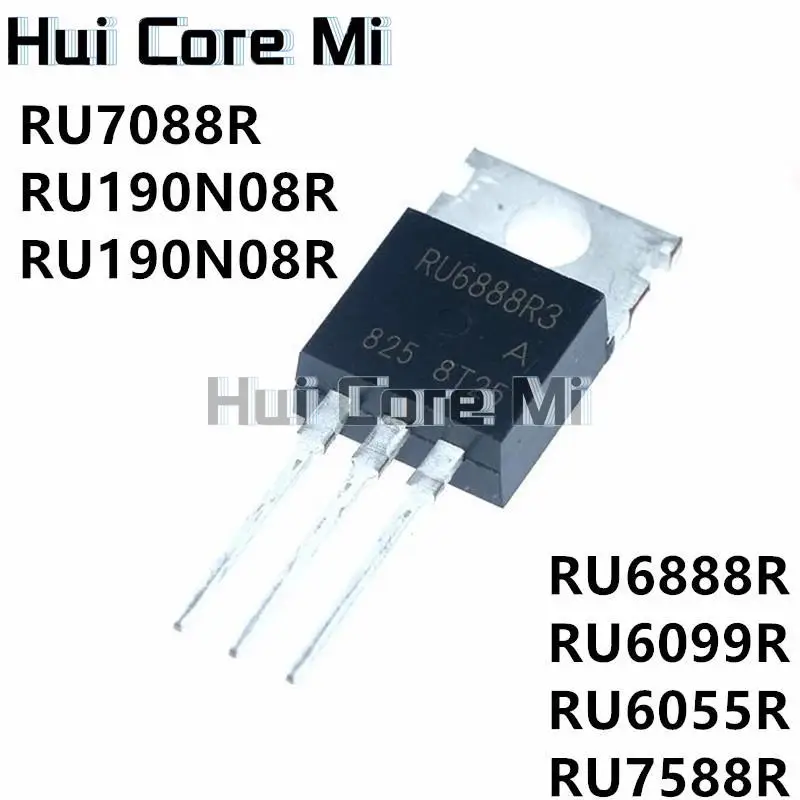 

10 шт. RU6888R TO220 RU6888 TO-220 RU6888R3 RU6099R RU6099 RU6055R RU6055 RU7588R RU7588 RU75N08R RU75N08 RU190N08R RU7088R