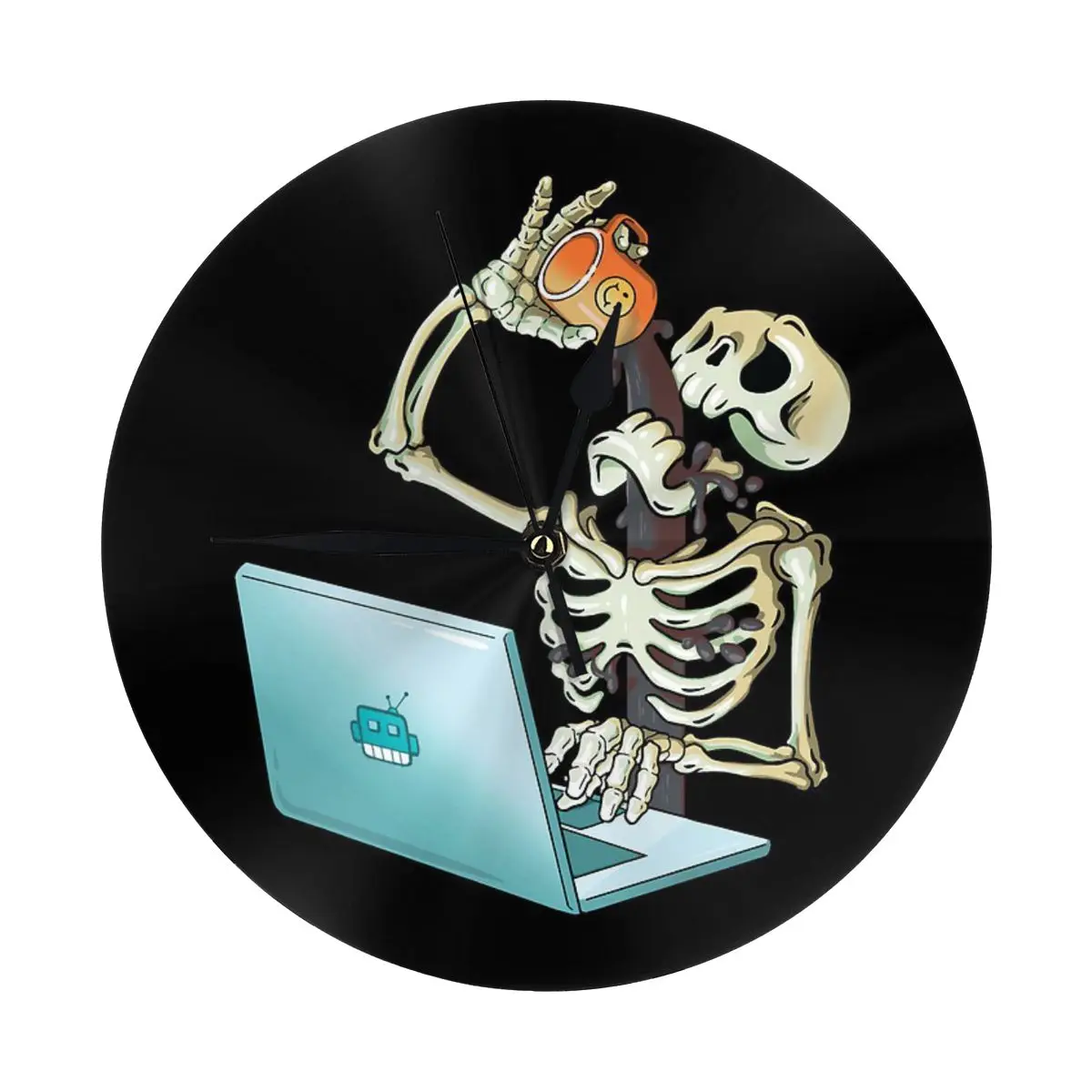 Нет паузы для светлых настенных часов украшение комнаты круглые часы с