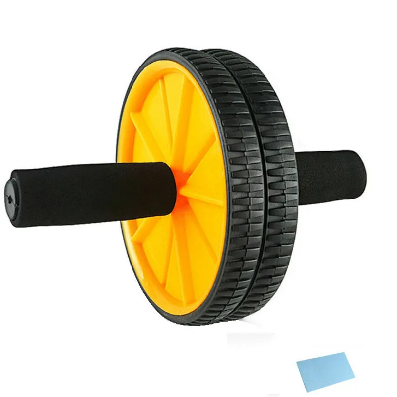 

Indoor Small Fitness Equipment Classic AB Double Wheel Giant Wheel Abdominal Abdomen Round Belly Wheel Plastic Waist Ab Rollers