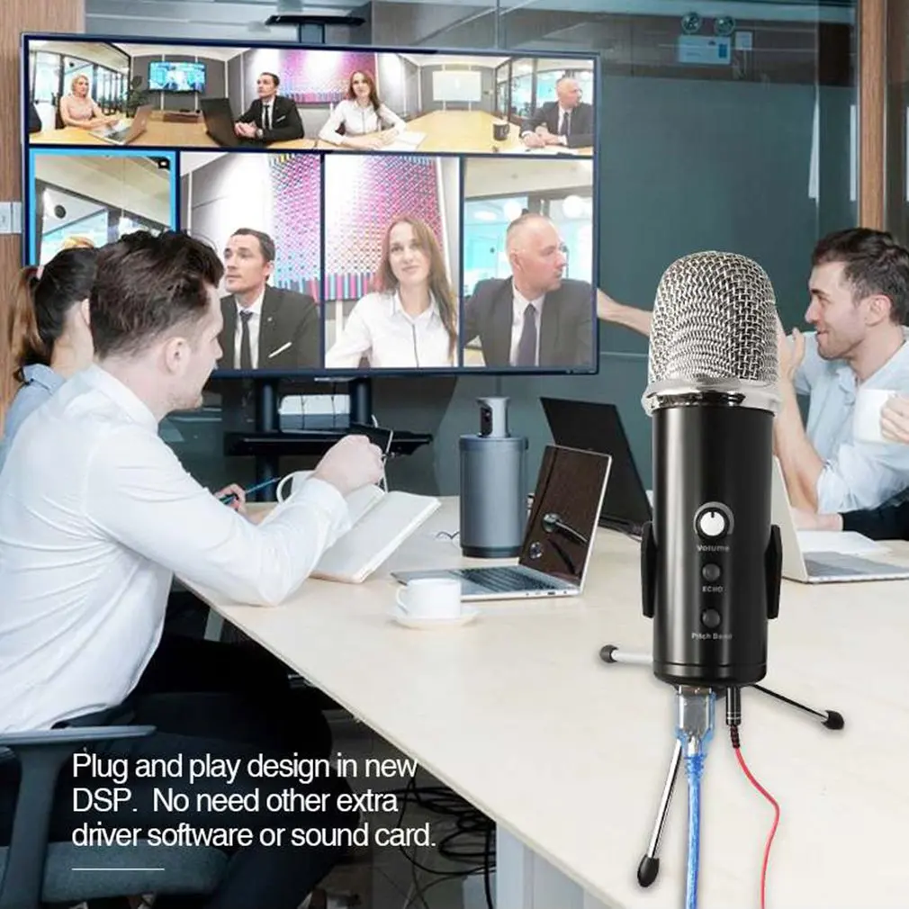 Microphones USB Microphone Professional K2 Live Conference Set For Audio Recording Gaming Voice Chat |