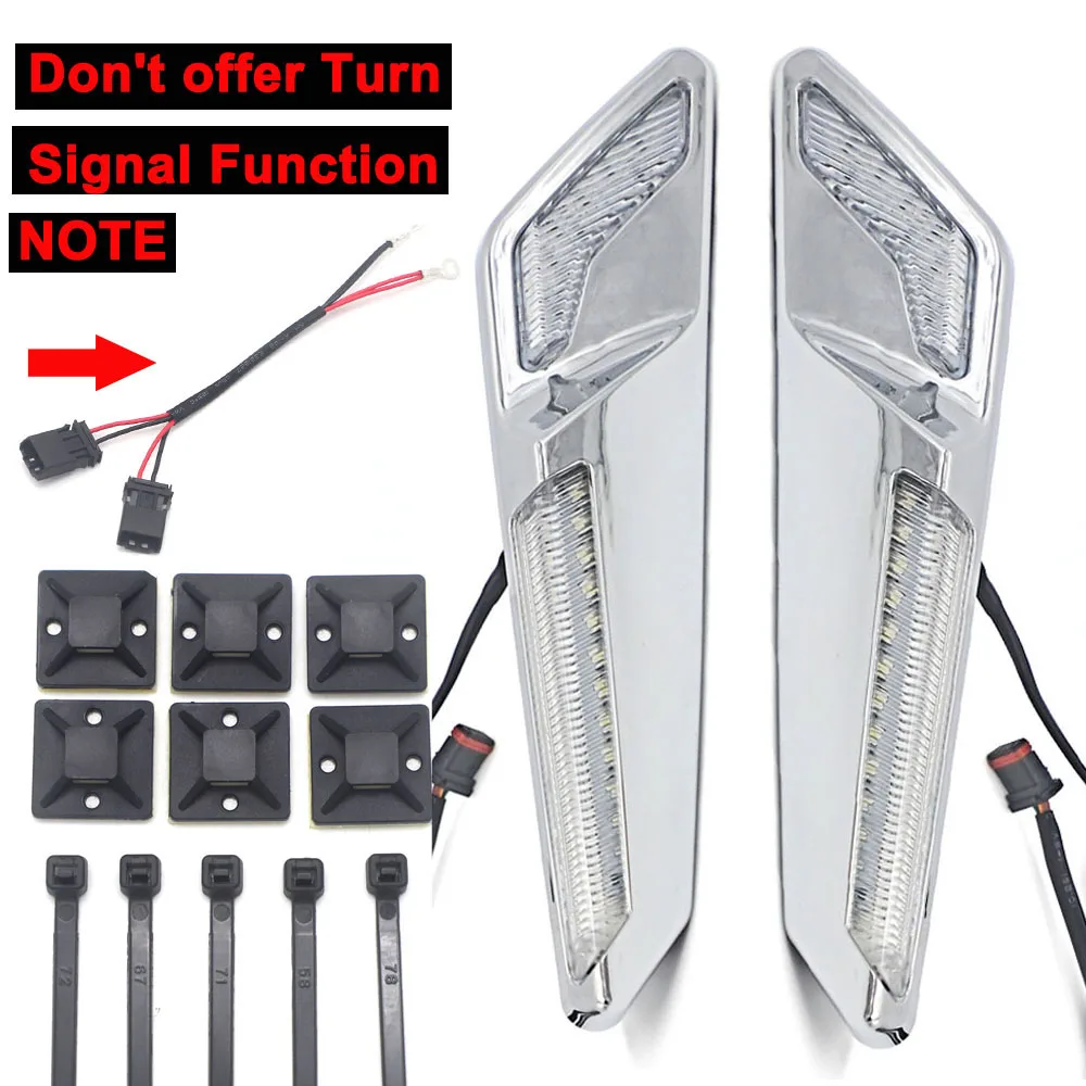 Передняя тормозная вилка мотоцикла светодиодные фонари NAV хромированные или