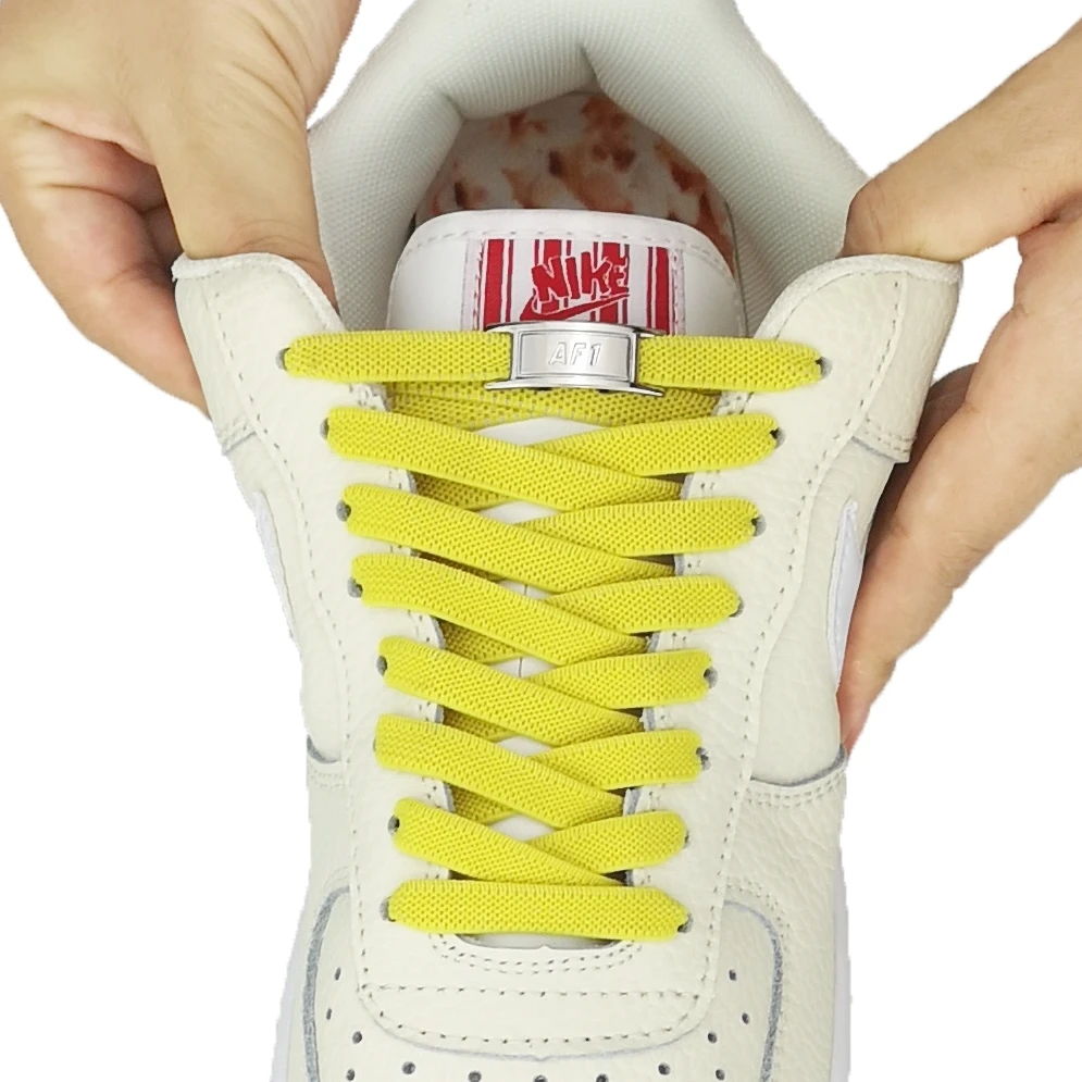 

Эластичные шнурки для кроссовок AF1, без завязывания, быстрая безопасность, плоские, для детей и взрослых, унисекс, для отдыха на открытом воздухе