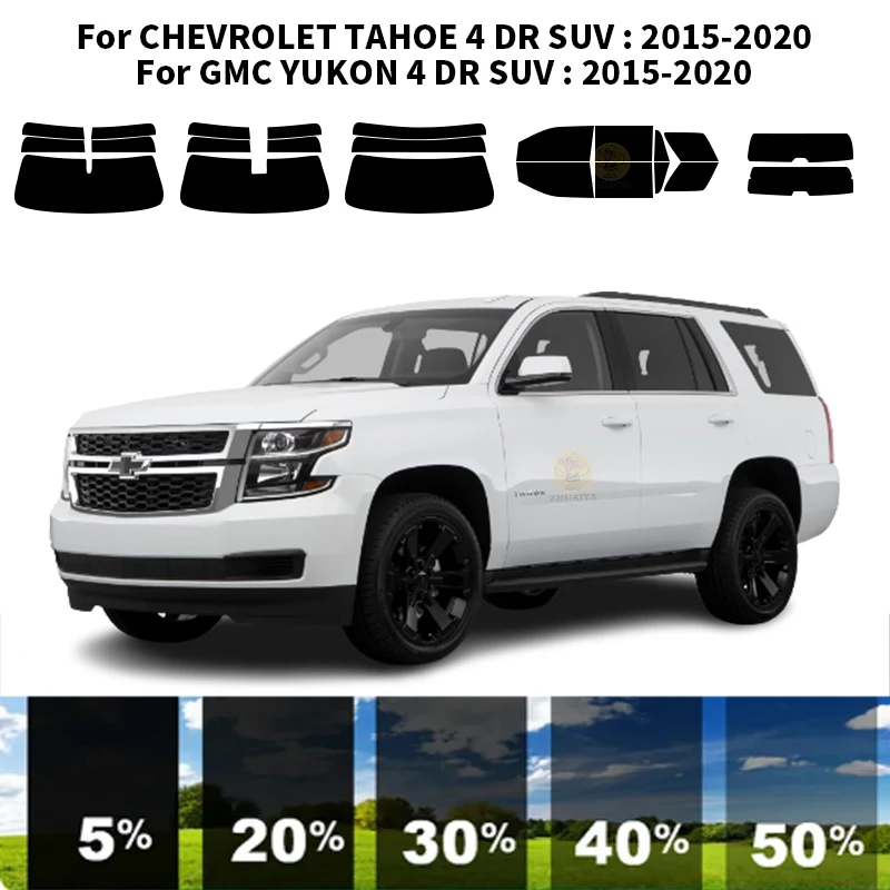 

Precut nanoceramics car UV Window Tint Kit Automotive Window Film For CHEVROLET TAHOE 4 DR SUV 2015-2020