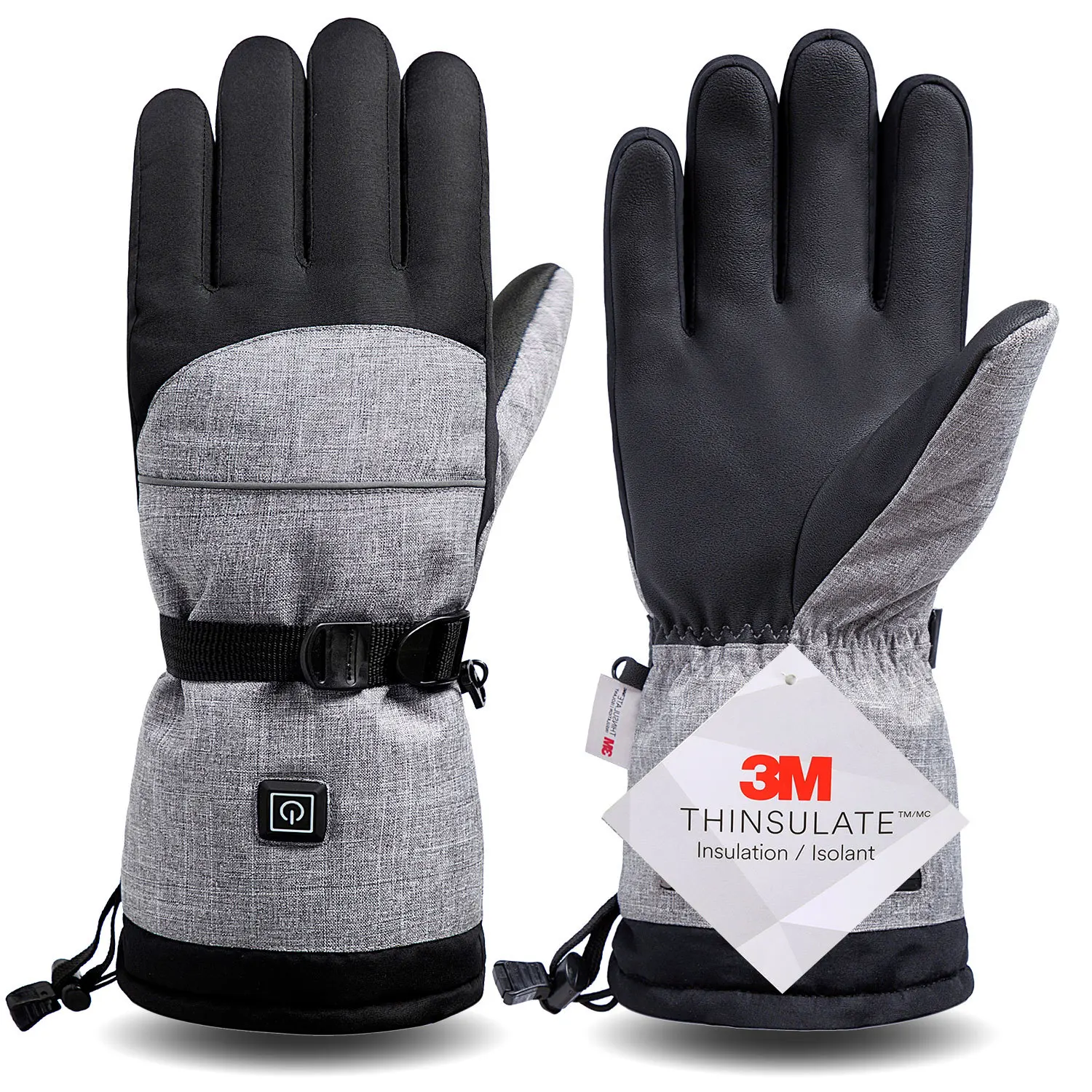 Electric Heating Ski Gloves Winter Thickened Warm And Waterproof Motorcycle Riding Outdoor Sports Smart Heating Gloves