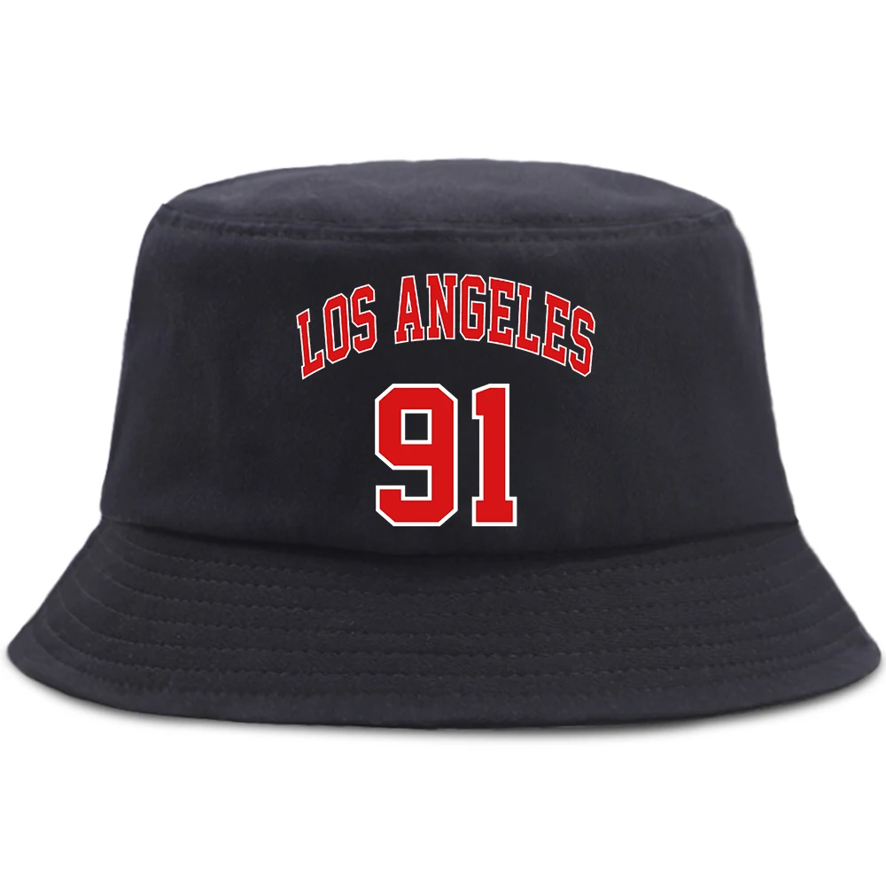 

Los Angeles 91 team uniform Bucket Hat Men Summer Fishing Fisherman Cap Foldable Unisex Sun Caps Sunscreen Panama Beach Hats