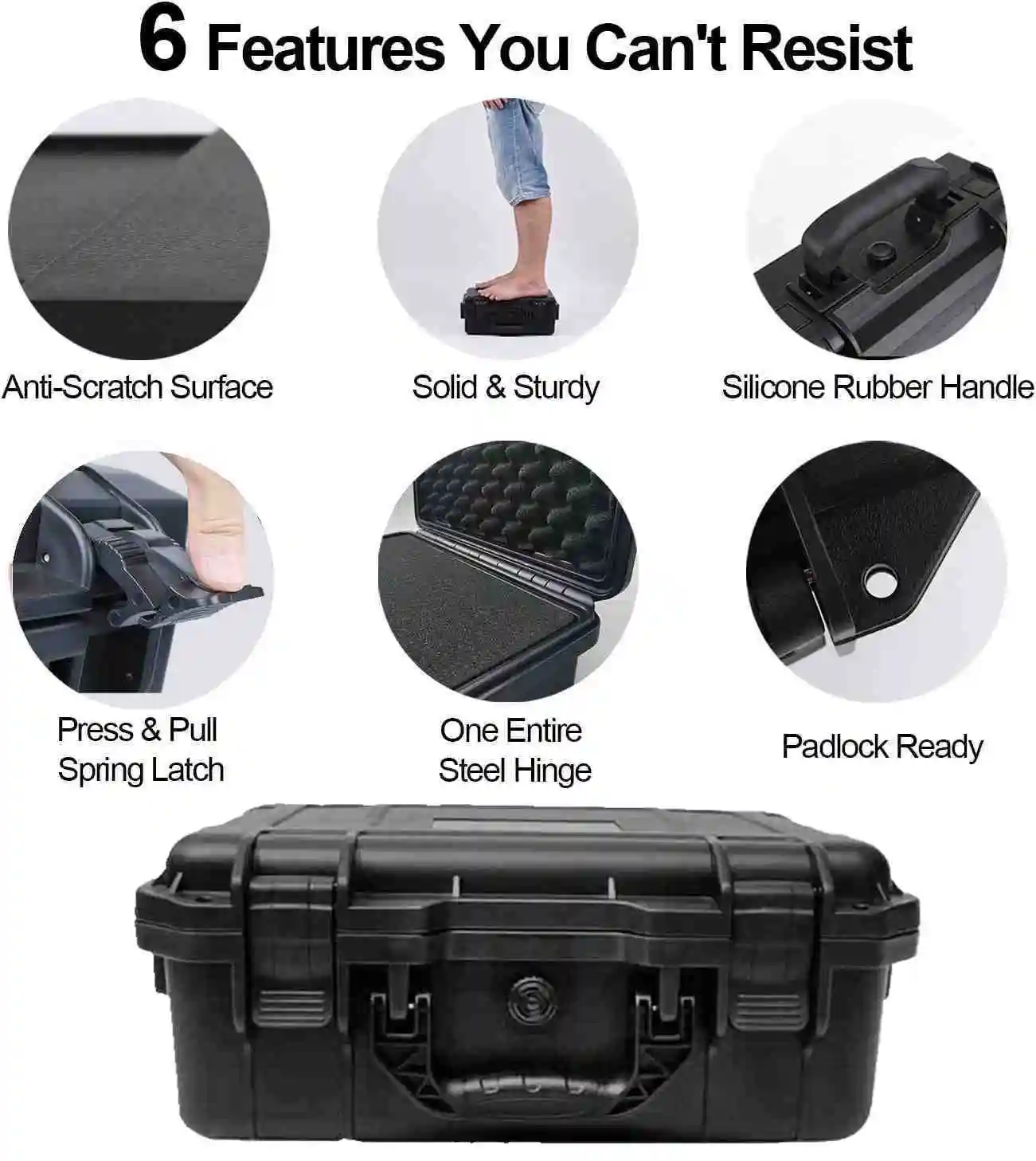 Waterproof Hard Carry Case Bag Tool Kits with Sponge Storage Box Safety Protector Organizer Hardware toolbox Impact Resistant enlarge