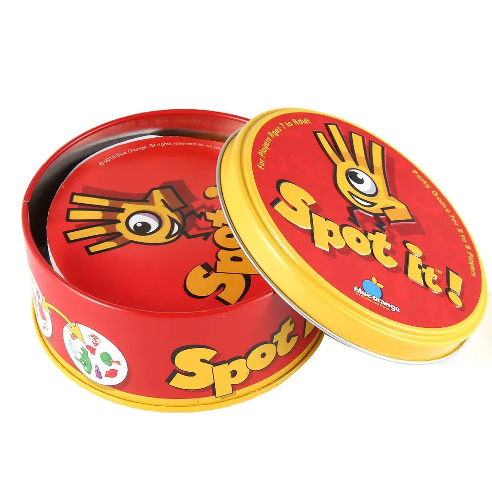 

Spot it blue Orange game spot sport & alphabet for kids family fun double find it English version