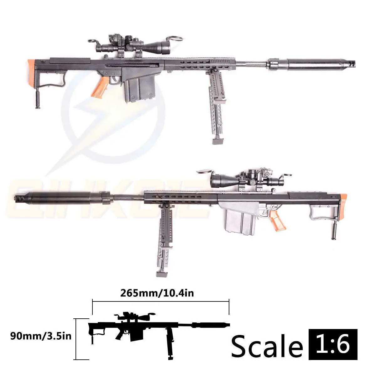 4D собранная модель 1:6 снайперская винтовка Barrett M82A1 F фигурка 12 дюймов | Игрушки и