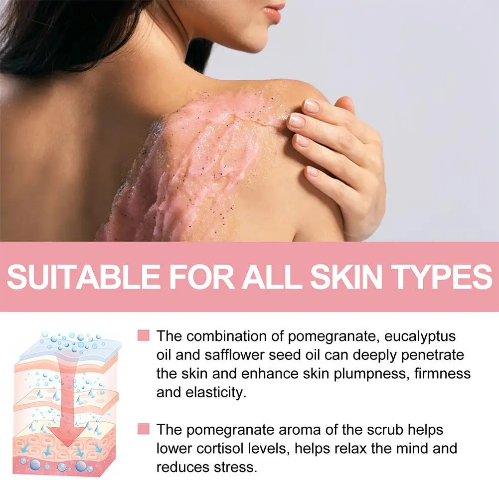 

200g Pomegranates Exfoliating Gel Dead Spot Remover Peeling Repair Skin Scrub Whiten Hydrating Brighten Moisturizer Gentle O3V4