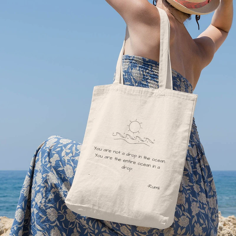 

Женская пляжная Холщовая Сумка-тоут