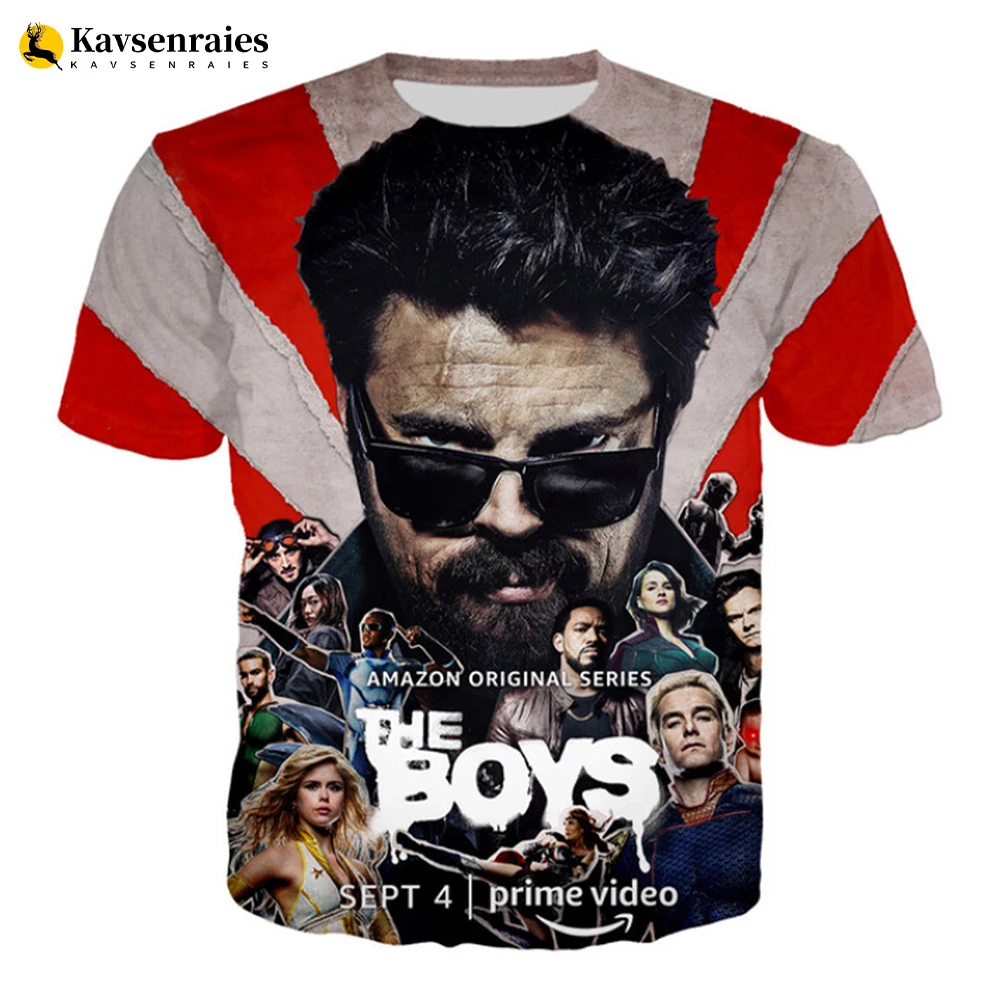 

TV Series The Boys 3D Printed T-shirt Unisex Summer Fashion Casual Oversized T Shirt Men Women Harajuku Streetwear Cool Tops