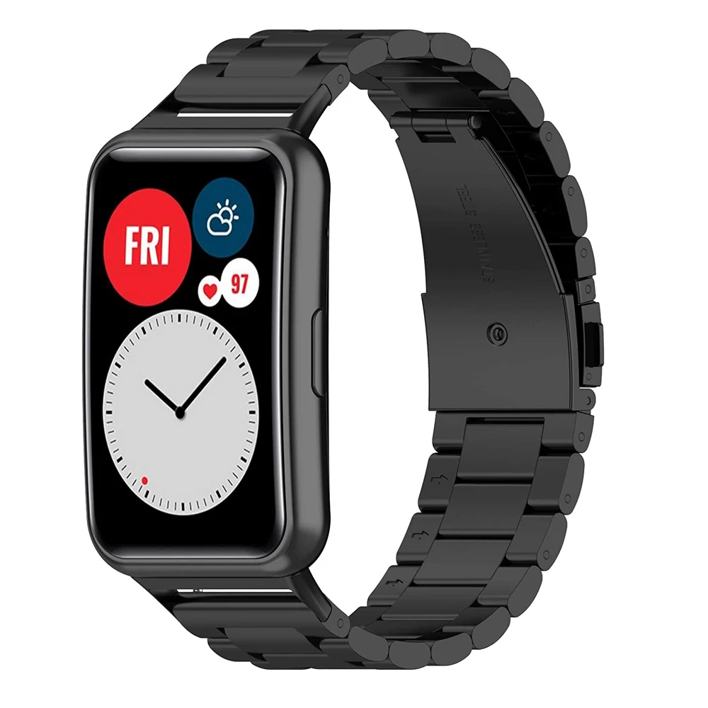

Ремешок для Huawei Watch FIT, сменный Браслет из нержавеющей стали для умных часов, металлический браслет для Huawei watch fit