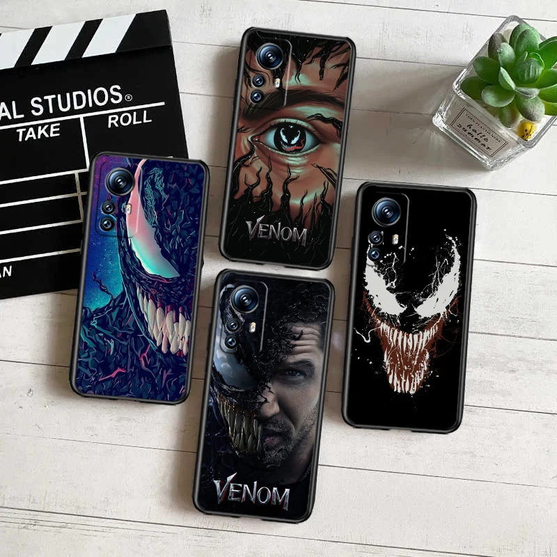 

Super Hero Marvel Venom Black Phone Case For Xiaomi Mi 13 12 Lite 12T Pro 12X 12S 11 11T 11i 10T 10 9 Ultra 5G