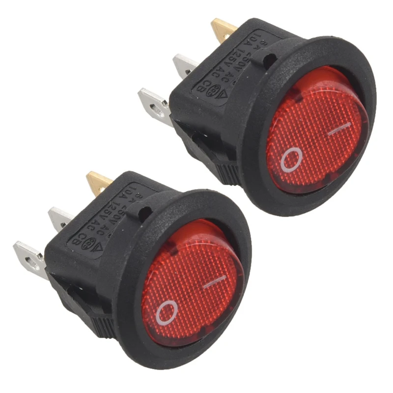 

2X переключатель Bipolar ON OFF Red 3 Pin 20 мм