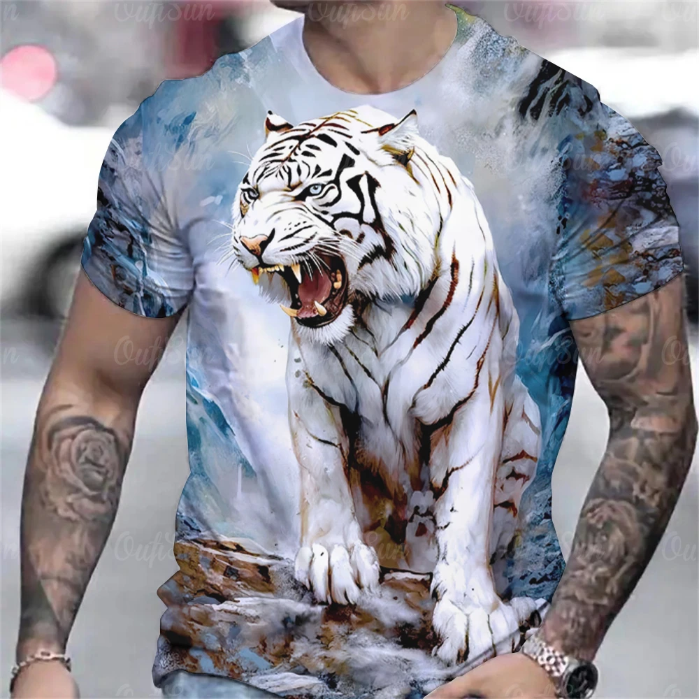

Animal Vader Men'S Animals Samurai Cat Clothing Man Short Sleeve Tops Sports Boys T Shirts Oversized O Neck Casual Loose Garment