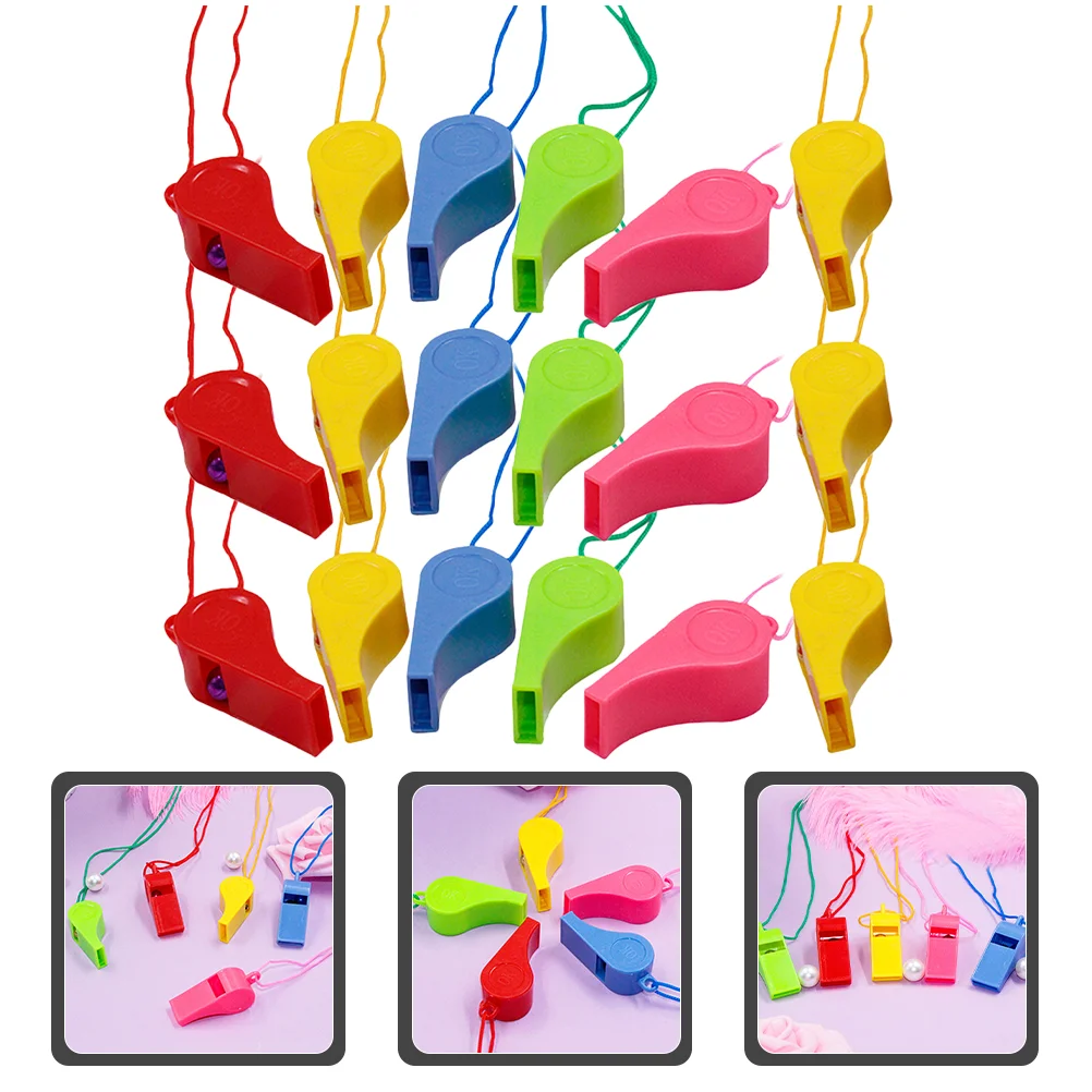 

48 Pcs Gift Bag Toys Whistle Party Goodies Fillers Kids Sports Meeting Multipurpose Race Hanging Plastic Child