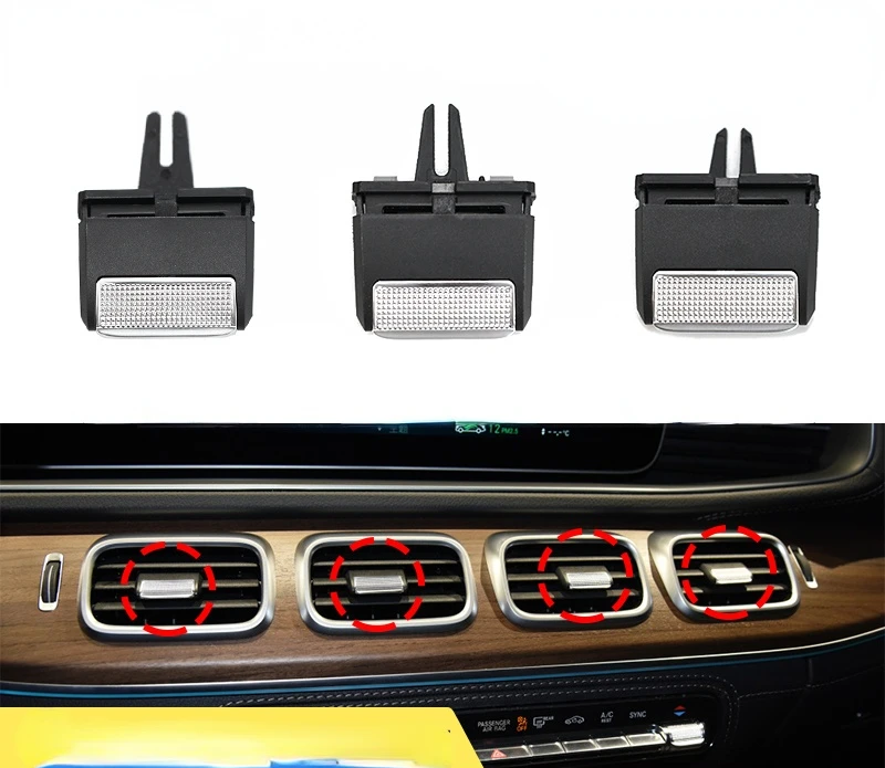 

For Mercedes Benz New GLE350 GLE450 GLS400 Maybach Air Conditioning Outlet Paddle Adjustment Buckle