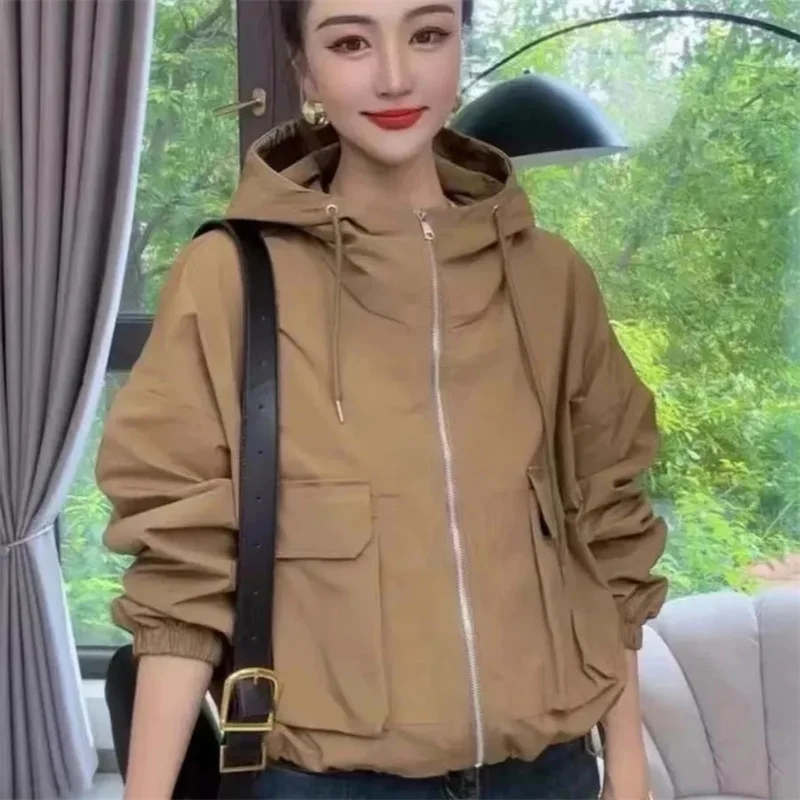 Европейская Осенняя Свободная куртка в стиле Харадзюку BF рабочая женская