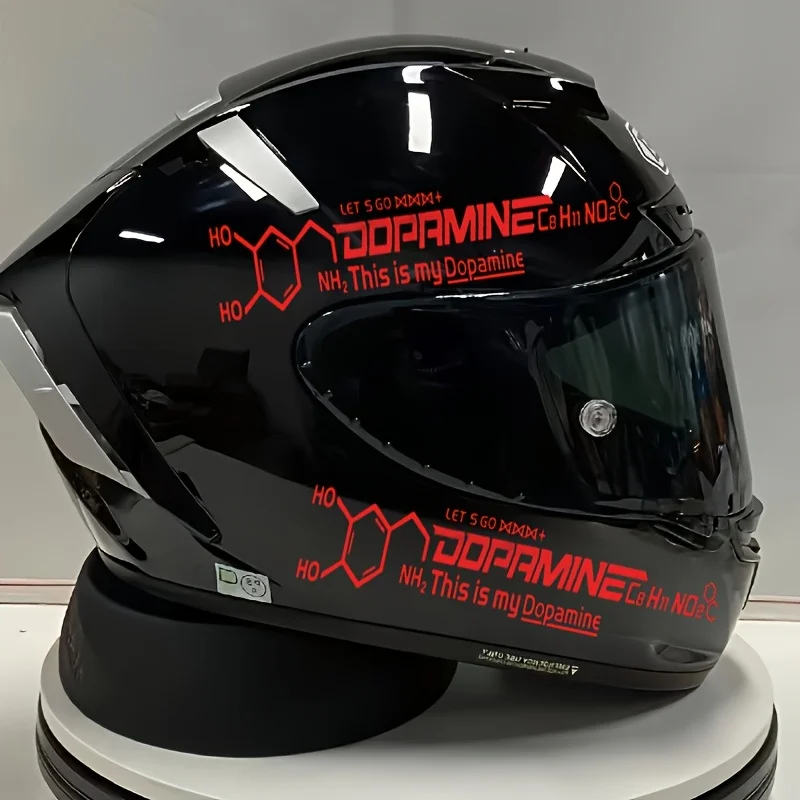 

Водонепроницаемая ПВХ-наклейка Для Мотоцикла В Розово-белом Стиле С Мотивом Дофамина Для Декора Шлема, Топливного Бака