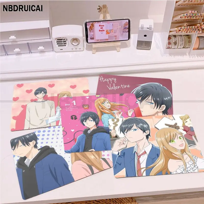 

My Love Story with Yamada-kun at Lv999 Mousepad Rubber Small Cartoon Anime Gaming Keyboard Smooth Company for PC Mouse Carpet