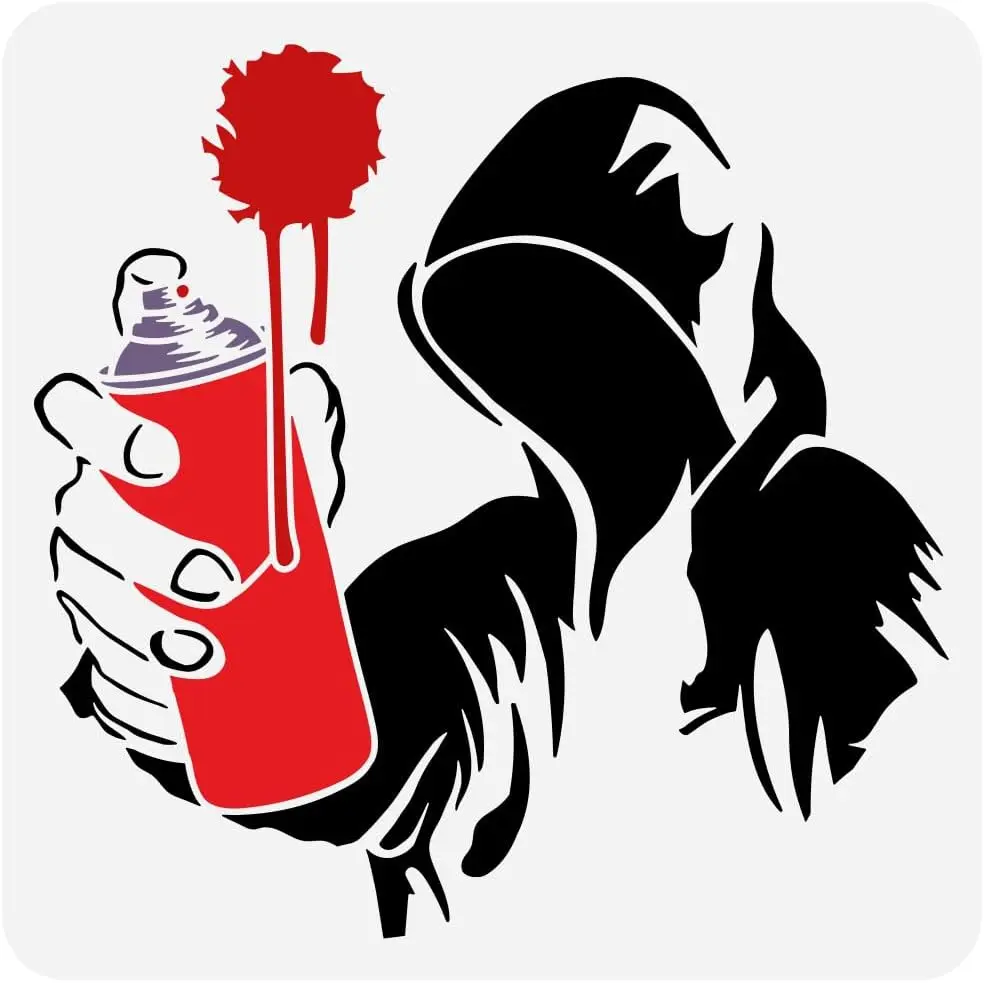 

Трафарет для граффити Banksy 30x30 см