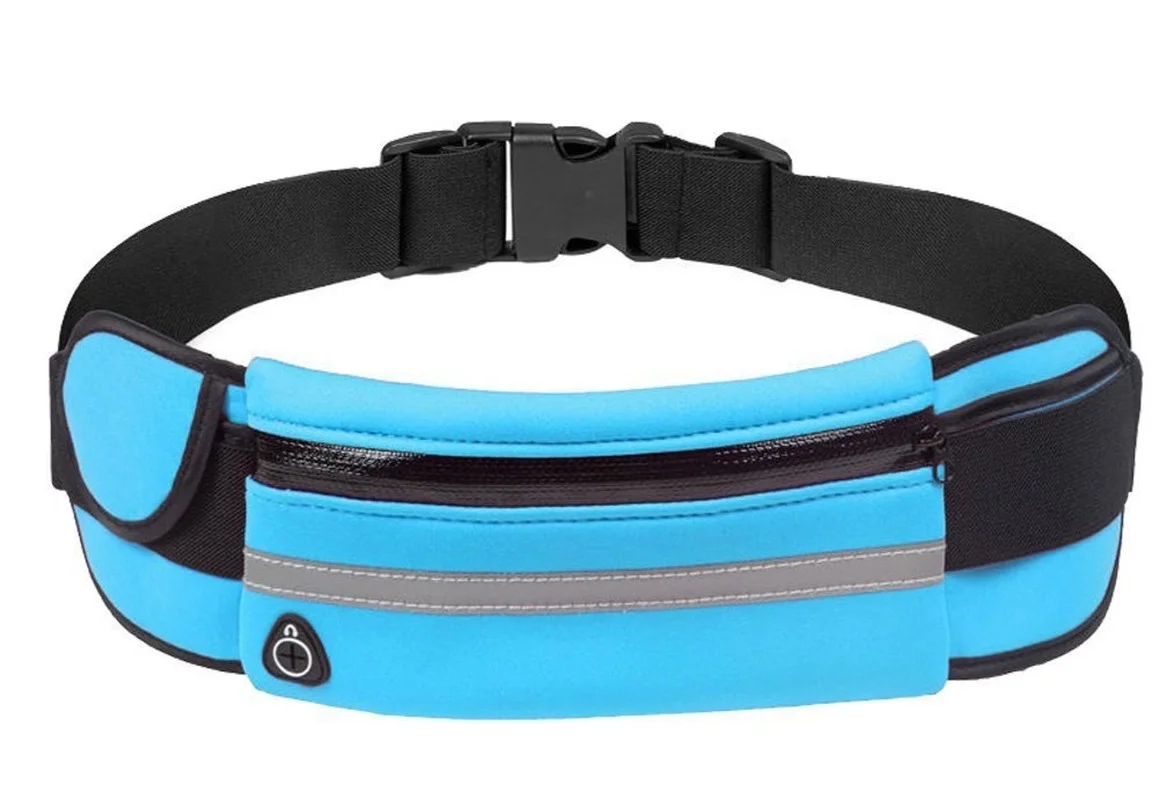 Waterproof Running Waist Bag Canvas Sports Jogging Portable Outdoor Phone Holder Belt Women Men Fitness Sport Accessories | Спорт и