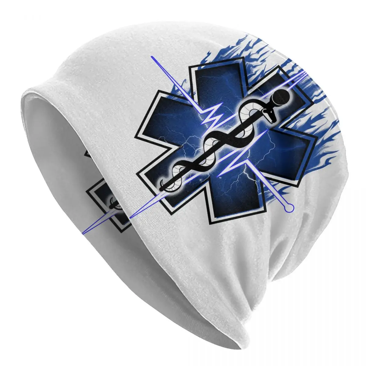 

Star Of Life Bonnet Hats Autumn Winter Street Skullies Beanies Hats Emt Paramedic Medic Ambulance for Men Women Knit Hat