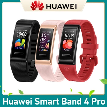Original Huawei Band 4 Pro Smart Band GPS Amoled 0.95' Waterproof Metal Swim Heart Rate Sensor Touchscreen Sleep Bracelet 1
