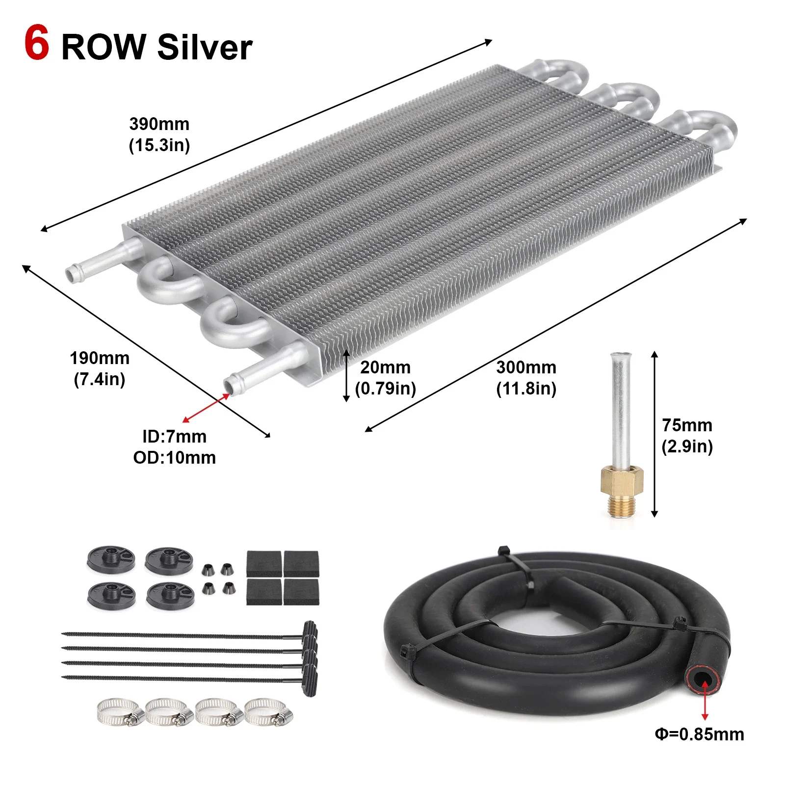 

Универсальный Комплект Масляного Радиатора Для Кондиционера Автомобиля, 4/6/8 Рядов