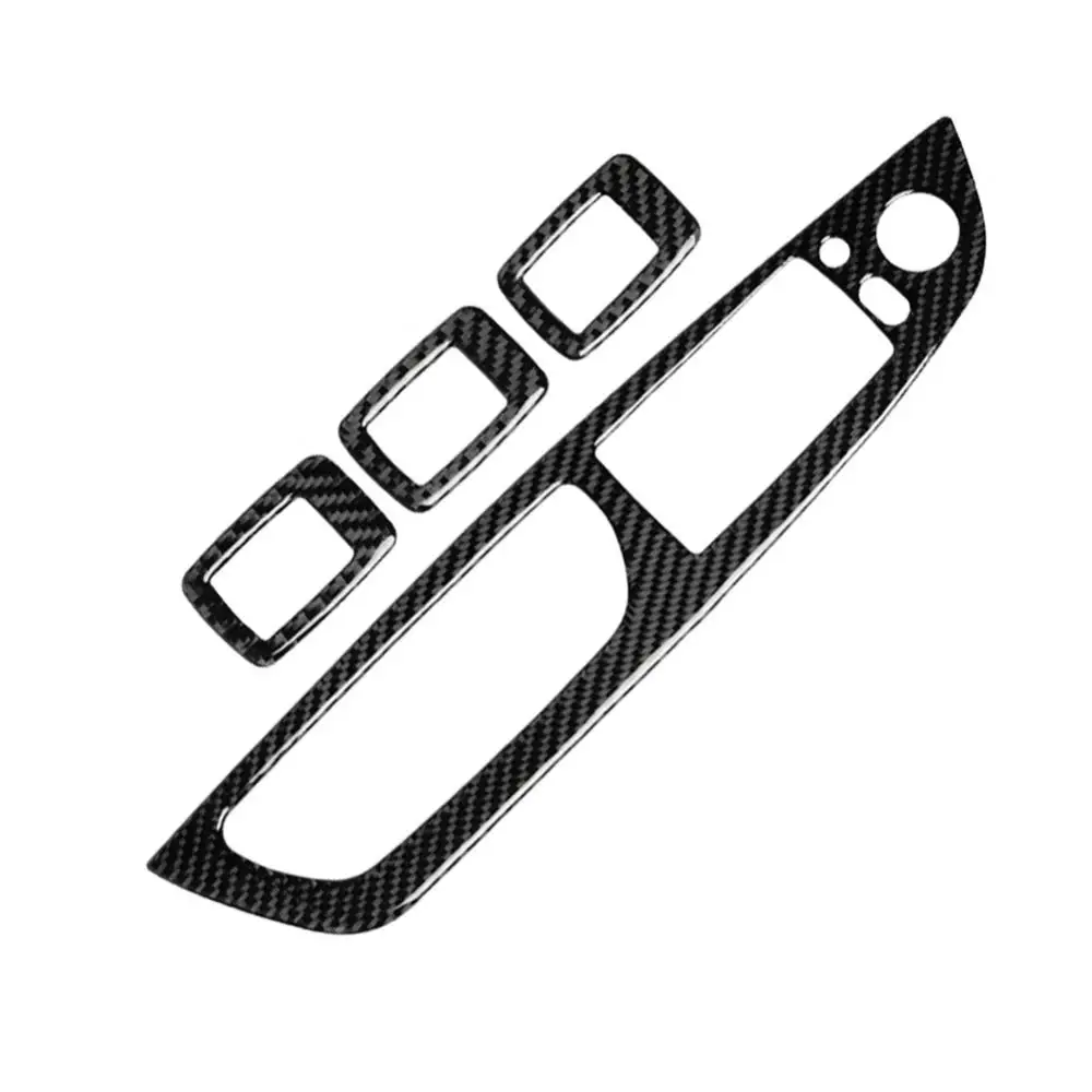 Наклейки из углеродного волокна 4 шт. панель для стеклоподъемника рамка
