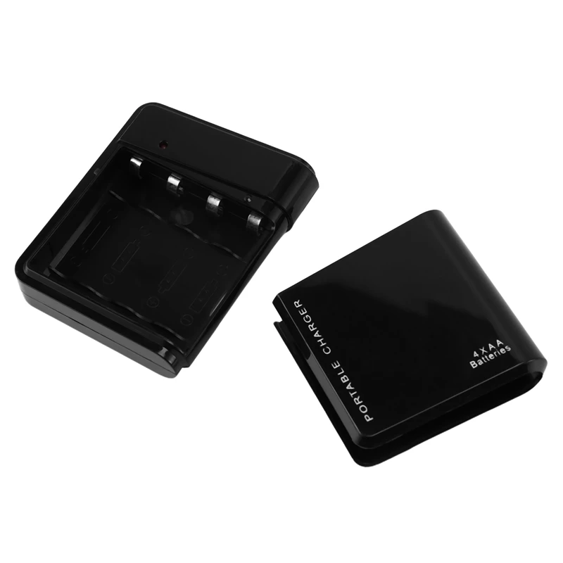 Портативное аварийное зарядное устройство USB для мобильного телефона 2X Black 4X AA