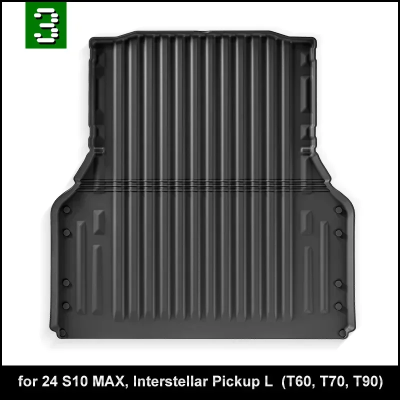 Для Chevrolet 2024 S10 MAX Interstellar Pickup L T60 T70 T90 Коврики в багажник Pad TPE Ковш для пикапа